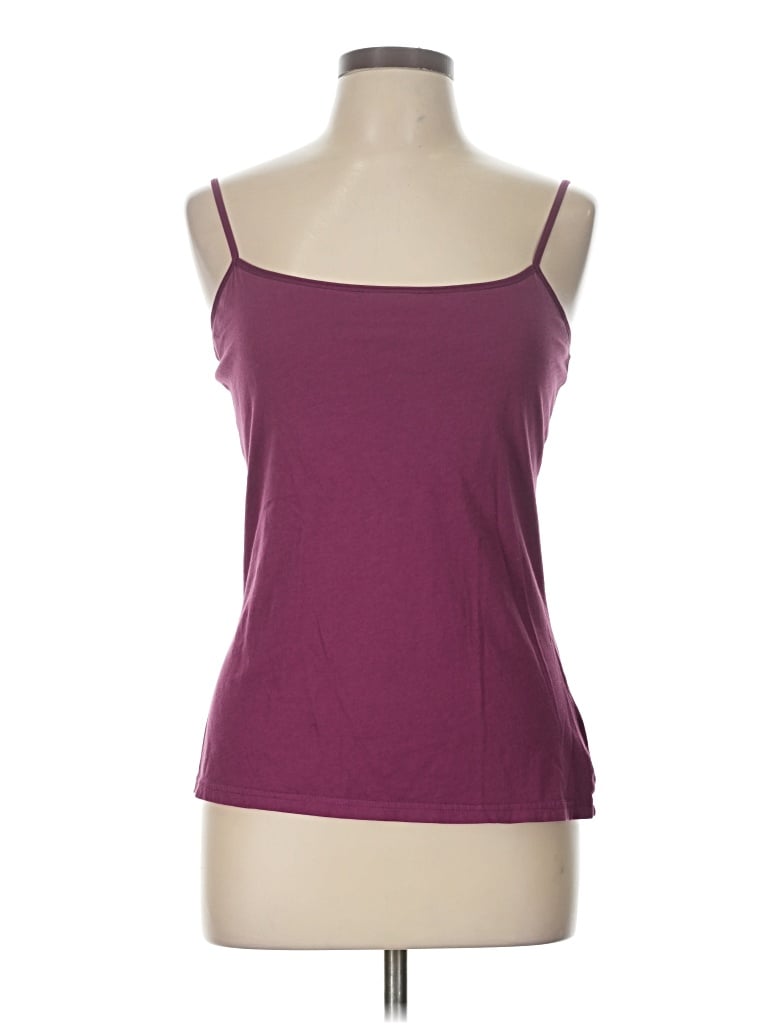 Pre-owned Eddie Bauer Tank Top Burgundy Strapless Neckline Tops