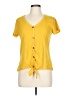 Just Be... Yellow Short Sleeve Top Size L - photo 1