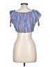Angie Blue Sleeveless Blouse Size L - photo 2