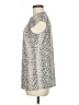 Elie Tahari Snake Print Silver Sleeveless T-Shirt Size M - photo 5