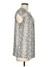 Elie Tahari Snake Print Silver Sleeveless T-Shirt Size M - photo 4