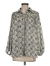 Max Studio 100% Polyester Gray 3/4 Sleeve Blouse Size M - photo 1