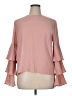 Assorted Brands 100% Polyester Pink Long Sleeve Blouse Size XL - photo 1