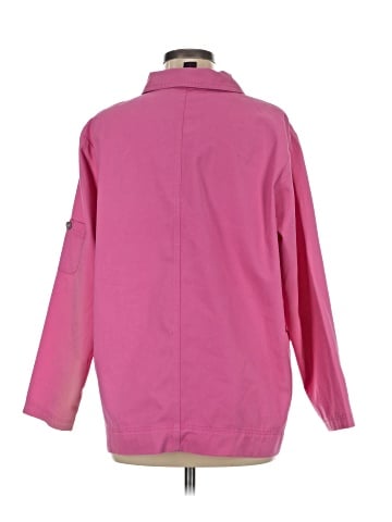 Denim & Co 3/4 Sleeve Button-Down Shirt (view 2)