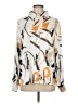 Rihoas 100% Polyester Print Silver Long Sleeve Blouse Size M - photo 1