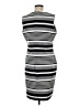 Calvin Klein Stripes Gray Cocktail Dress Size M - photo 2