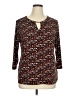 Laura Ashley Brown 3/4 Sleeve Blouse Size XL - photo 1