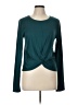Zobha Teal Long Sleeve Top Size L - photo 1