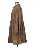 Emery Rose 100% Polyester Animal Print Brown Casual Dress Size M - photo 5