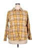 St. John's Bay 100% Cotton Plaid Yellow Long Sleeve Button-Down Shirt Size 2X - photo 1