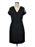 Zara Basic Solid Black Casual Dress Size L - photo 1