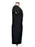 Zara Basic Solid Black Casual Dress Size L - photo 4