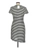 Beige by ECI Stripes White Casual Dress Size M - photo 2