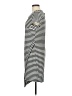 Beige by ECI Stripes White Casual Dress Size M - photo 5