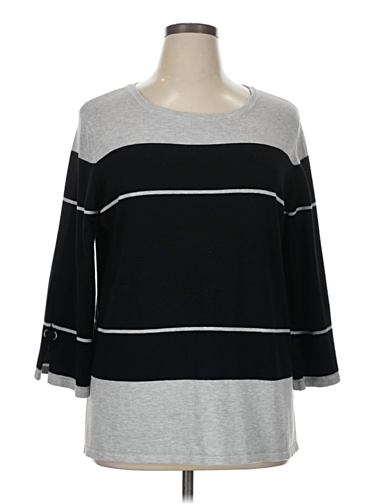Pre-owned Liz Claiborne Pullover Sweater In Gray