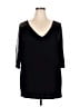 La Blanca Black 3/4 Sleeve Top Size 3X - photo 1