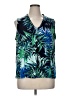 IMAN Blue Green Sleeveless Blouse Size 1X (petite) - photo 1