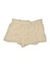 Vanilla Star 100% Rayon Tweed Ivory Shorts Size XL - photo 2