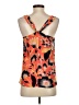 J.Crew 100% Polyester Orange Sleeveless Top Size 0 - photo 2