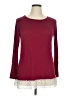 Jouly Burgundy Long Sleeve Top Size XL - photo 1