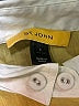 St. John 100% Cotton Color Block Yellow 3/4 Sleeve Button-Down Shirt Size 6 - photo 7
