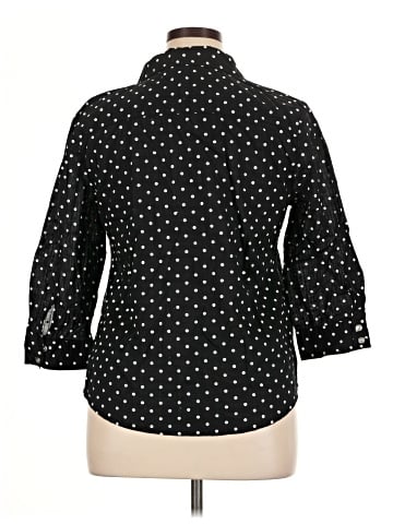 Karen Scott 3/4 Sleeve Button-Down Shirt (view 2)