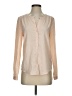Sparkle & Fade 100% Polyester Tan Long Sleeve Blouse Size S - photo 1