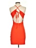 Shein Solid Orange Cocktail Dress Size S - photo 2