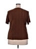 DressBarn 100% Polyester Brown Short Sleeve Blouse Size 22 - 24 - photo 2