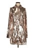 Free People Metallic Silver Cocktail Dress Size S - photo 1