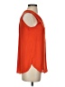 Not Your Daughter's Jeans 100% Polyester Orange Red Sleeveless Blouse Size XS - photo 4
