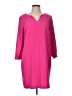 fleur bleue 100% Polyester Solid Pink Casual Dress Size 10 - photo 1