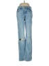 H&M 100% Cotton Hearts Blue Jeans Size 29 waist (estimated) - photo 1