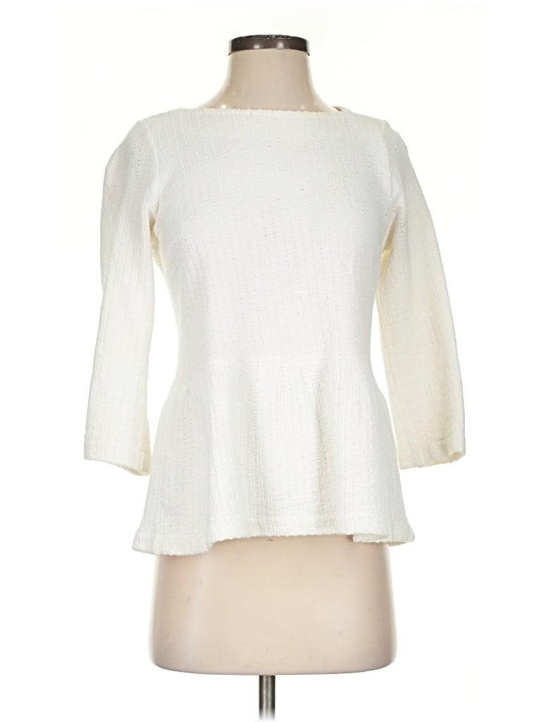 Pre-owned Amadi 3/4 Sleeve T-shirt In Ivory