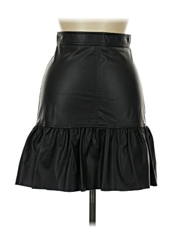 H&M Faux Leather Skirt (view 1)