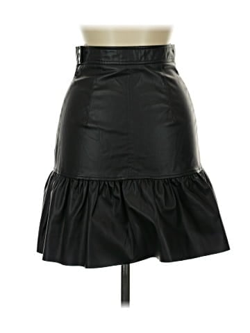H&M Faux Leather Skirt (view 2)