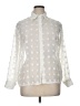 Unbranded 100% Polyester Polka Dots Ivory 3/4 Sleeve Blouse Size XL - photo 1