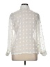 Unbranded 100% Polyester Polka Dots Ivory 3/4 Sleeve Blouse Size XL - photo 2
