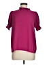 Les Amis 100% Polyester Burgundy Short Sleeve Blouse Size M - photo 1