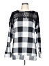 Unbranded Checkered-gingham Silver Pullover Sweater Size L - photo 1