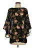 North Style 100% Polyester Black Yellow Kimono Size S - photo 1
