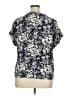 Gap 100% Rayon Blue Short Sleeve Blouse Size XL - photo 2