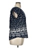 Mine Too 100% Polyester Blue Short Sleeve Blouse Size XL - photo 4