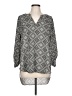 Cato 100% Polyester Gray Long Sleeve Blouse Size L - photo 1