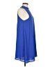 Everly 100% Polyester Solid Blue Casual Dress Size M - photo 4