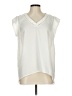 Rose + Olive 100% Polyester Ivory Sleeveless Blouse Size L - photo 1