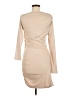Shein Solid Tan Cocktail Dress Size M - photo 2