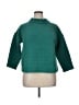 T by Talbots 100% Cotton Solid Teal Turtleneck Sweater Size XL - photo 1