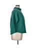 T by Talbots 100% Cotton Solid Teal Turtleneck Sweater Size XL - photo 4