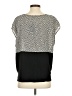 Very J Black Short Sleeve Blouse Size S - photo 2